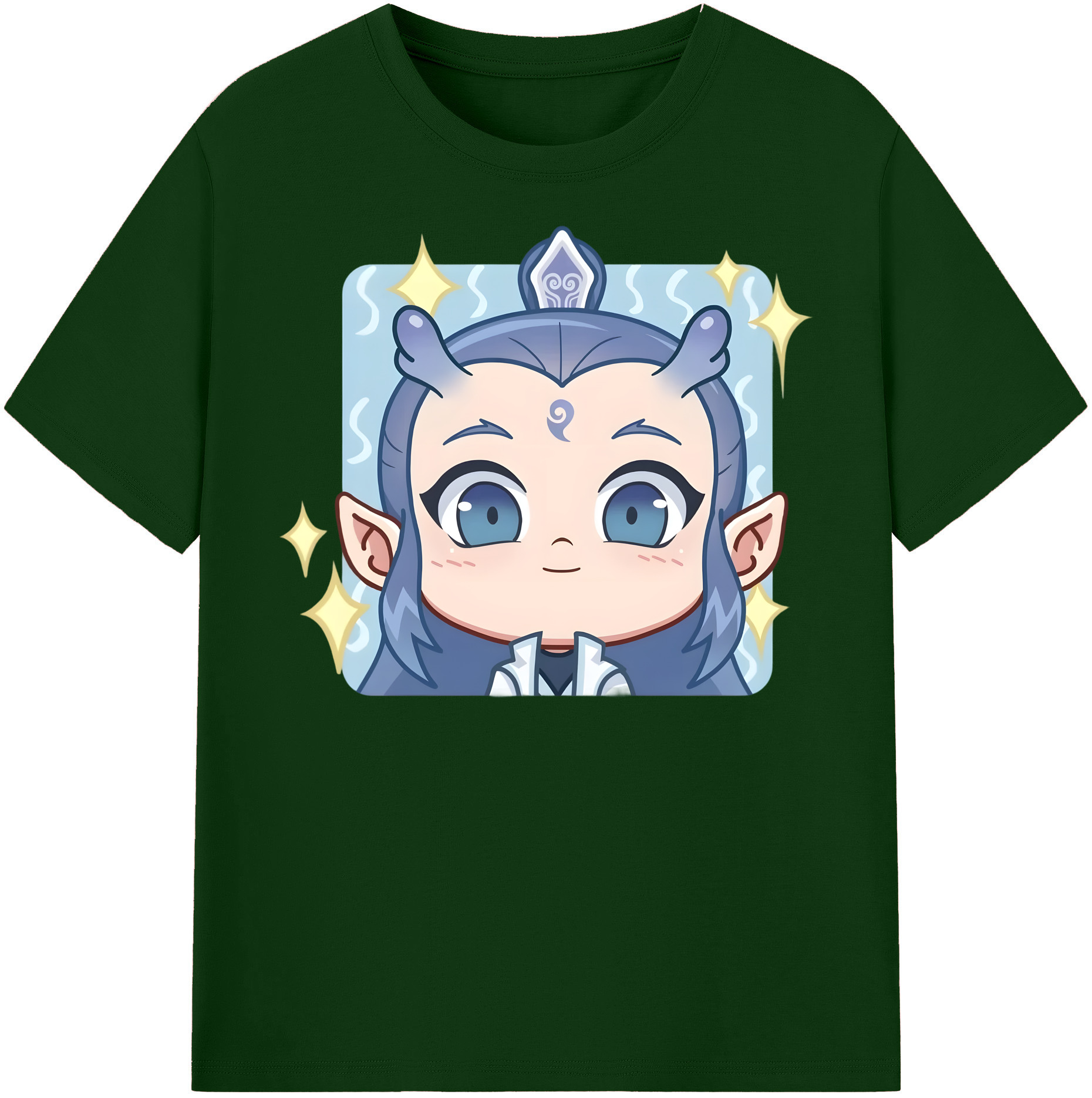 （画像用） Ne Zha 2 ナタ 魔童の大暴れ 綿100％半袖Tシャツ（フロントプリント）